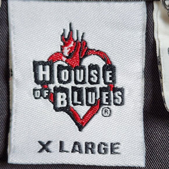House Of Blues Charcoal Short Sleeve Button-Up Shirt Mens X-Large - Picture 4 of 11